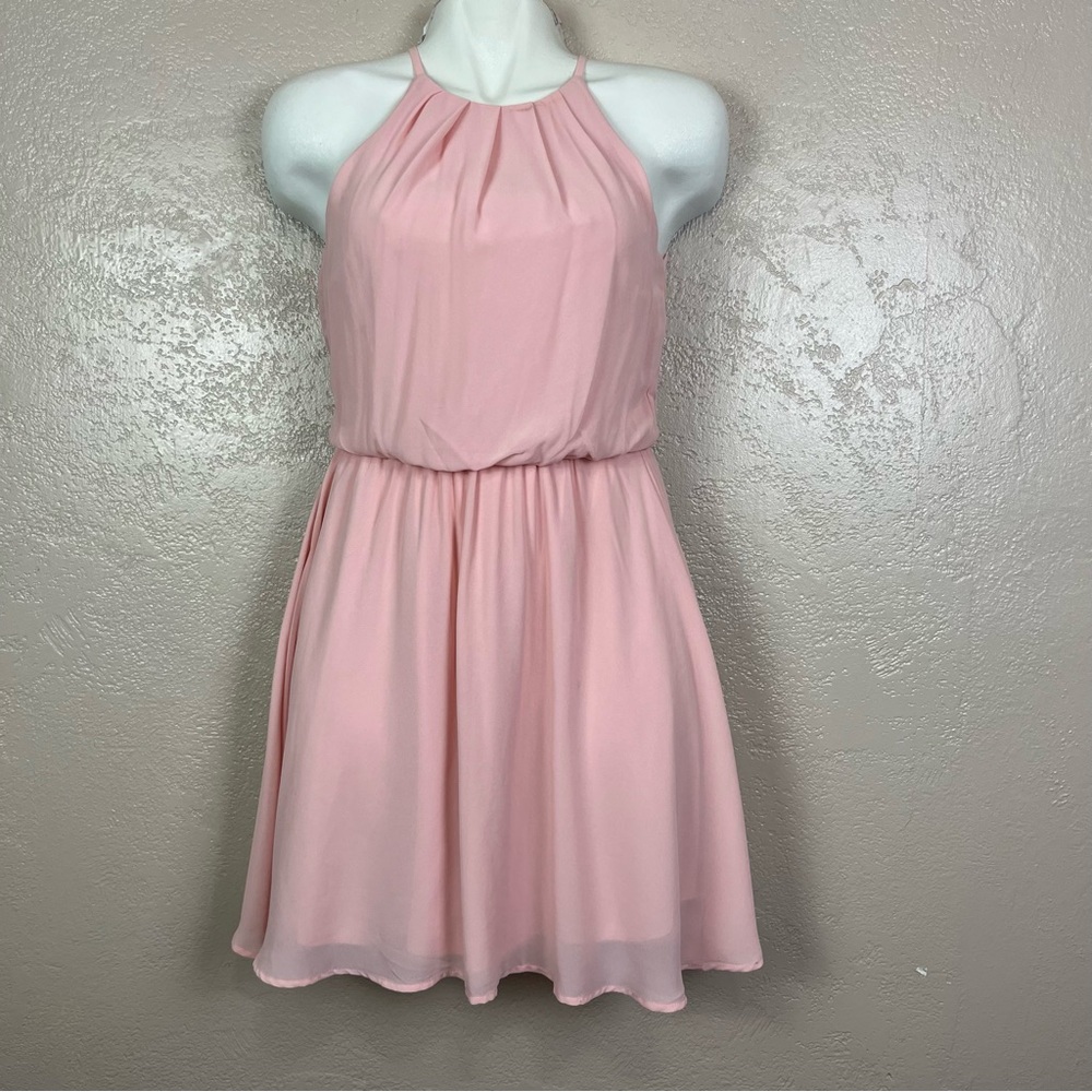 Lush Women Sleeveless Pink Mini Dress Size XSmall‎